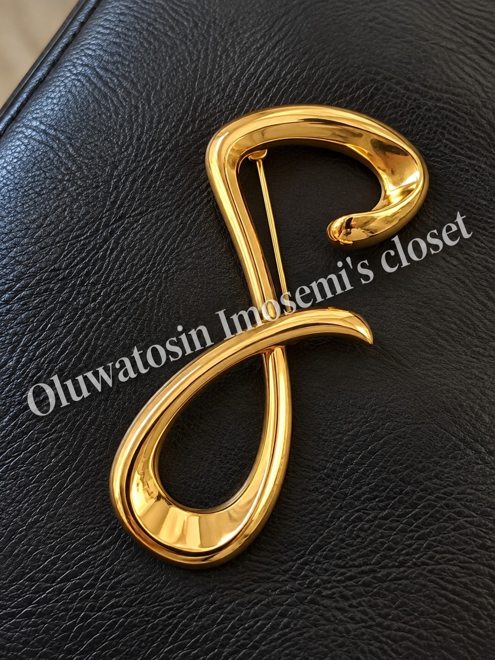 Gold Tone Statement Brooch - Elegant Women’s Accessory